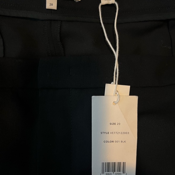 NWT Vince Pleated Front Wool Blend Culottes in Black Size 20 - Picture 12 of 15